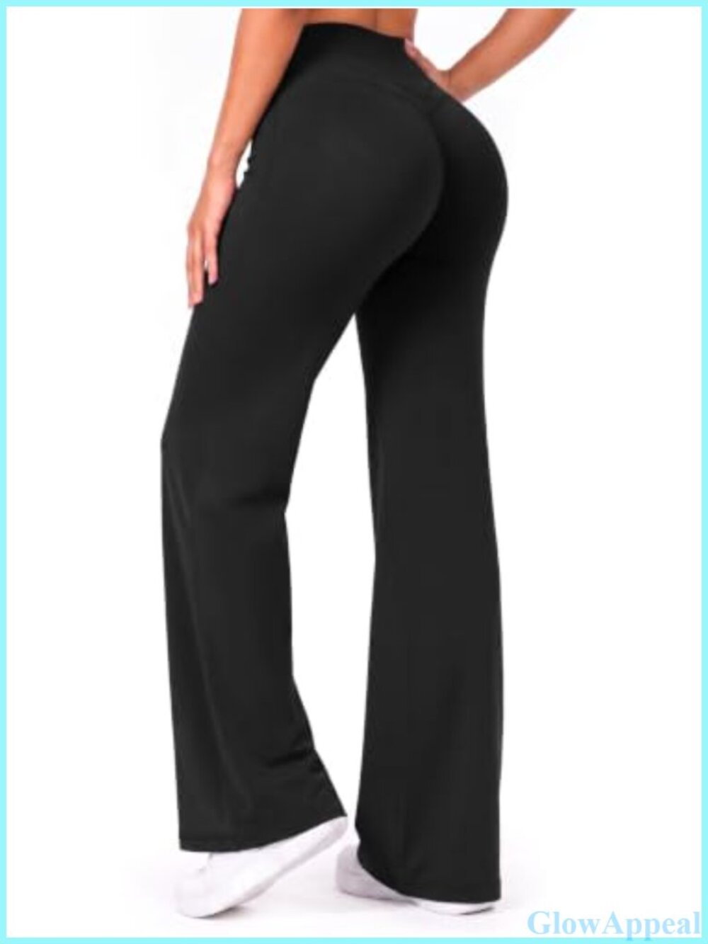 Wide Leg High Waist Yoga Pants Tummy Control Workout Leggings